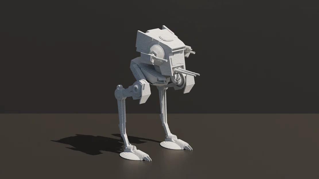 Mô hình trang trí AT-ST Star Wars cực chất cho fan in 3D - Image 1