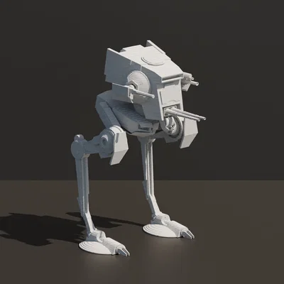 Mô hình trang trí AT-ST Star Wars cực chất cho fan in 3D