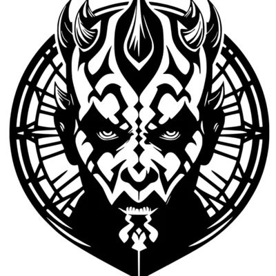 Mô hình trang trí tường Darth Maul - Star Wars 3D Print