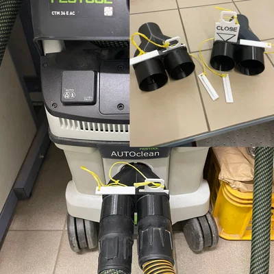Adapter chia 2 nhánh FESTOOL/PROTOOL dạng Y (Two way adapter)