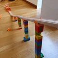 Adapter đường tàu gỗ (Brio, IKEA...) sang Duplo (thiết kế ít vật liệu) - Thumbnail 1