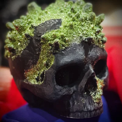 Đầu lâu Halloween đính tinh thể (Crystal Embedded Halloween Skull)