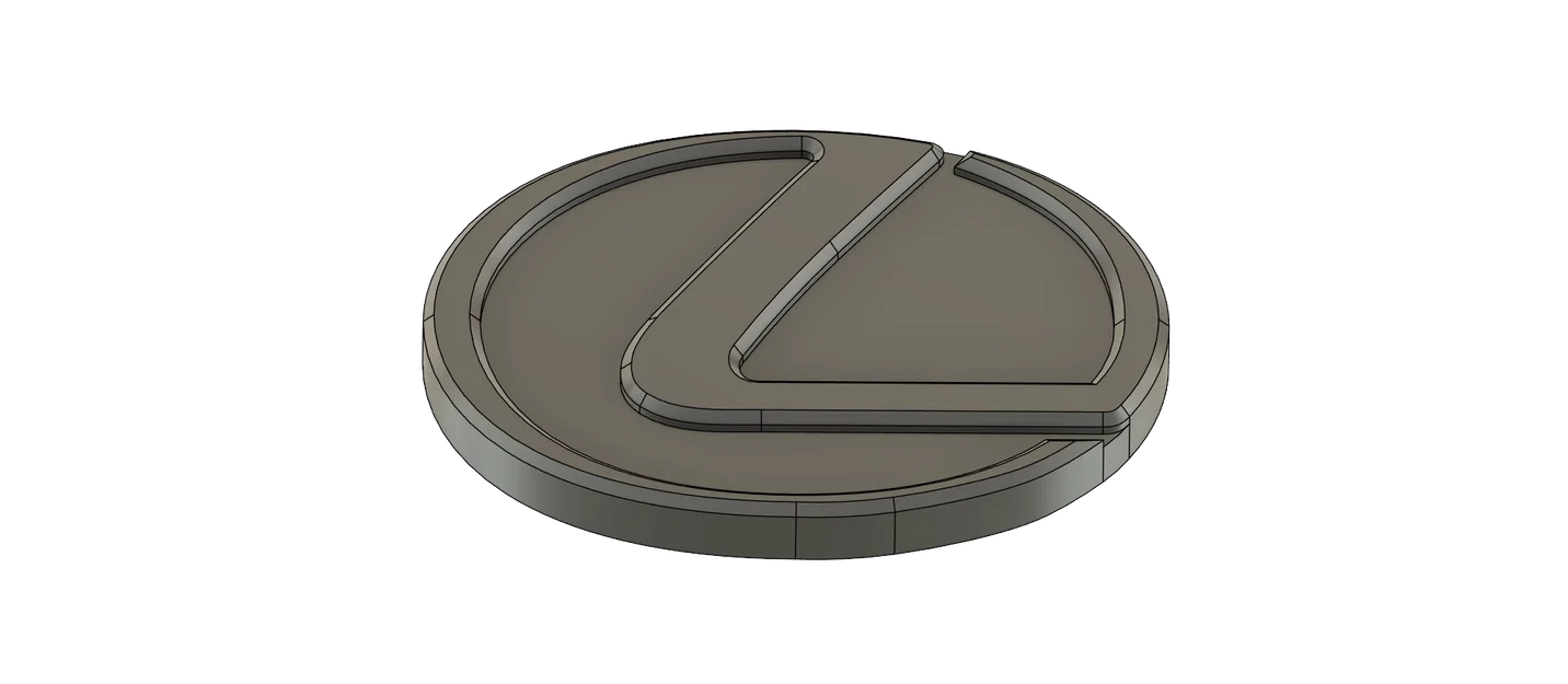 Mô hình logo Lexus 3D trang trí tinh tế và đẳng cấp - Image 1