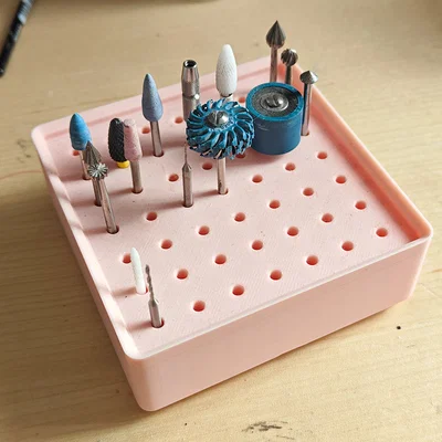 Khay đựng mũi khoan Dremel chuẩn Gridfinity 2x2 gọn gàng