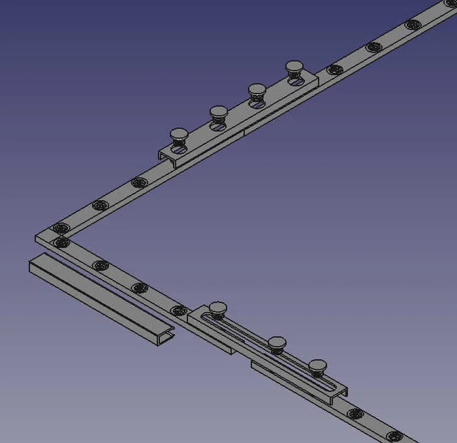 Khung Fliegengitter Rahmen (fly screen frame) cho lưới chống côn trùng - Image 2