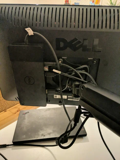 Giá treo Dell Docking Station WD19/WD22 sau màn hình chuẩn VESA - Image 1