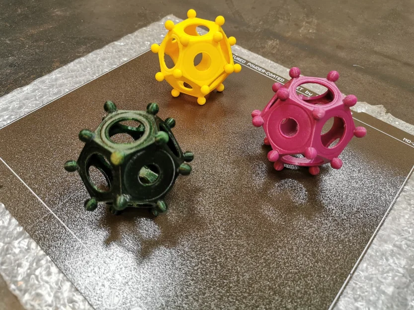 Mô hình hình khối 12 mặt Roman Dodecahedron in 3D trang trí độc đáo - Image 1