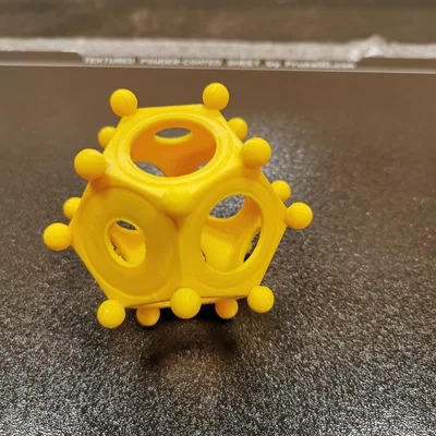 Mô hình hình khối 12 mặt Roman Dodecahedron in 3D trang trí độc đáo