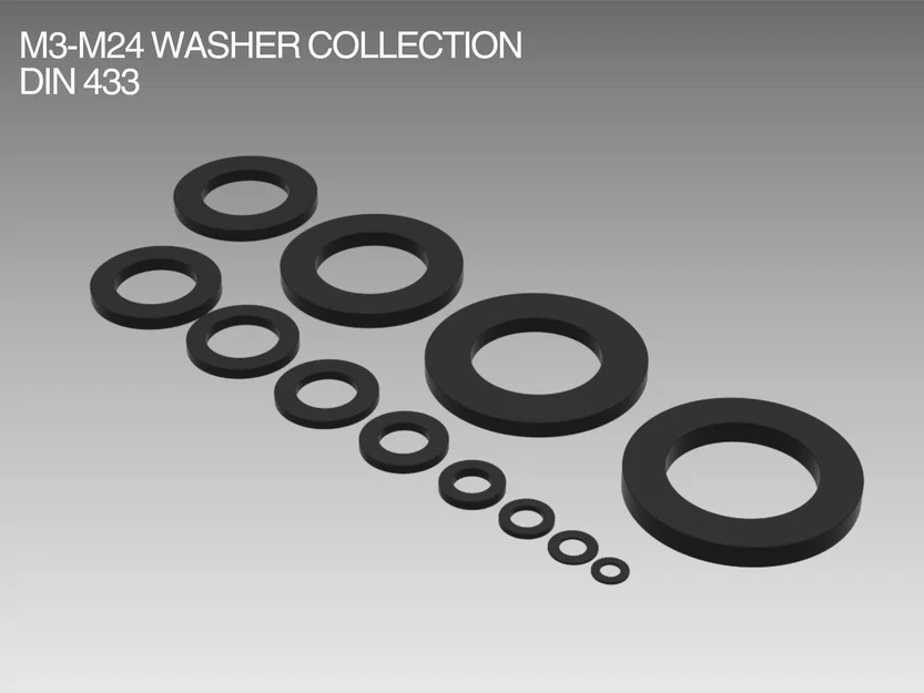 Bộ Washer M3–M24 DIN 433 - Image 1