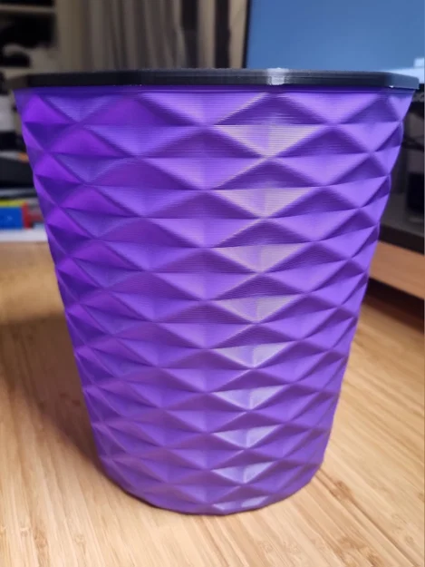 Thùng rác/bin hình học siêu cứng – Vase mode (đáy cố định) - Image 1