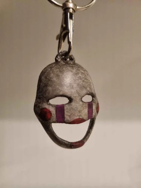 Mô hình móc khóa mặt nạ The Puppet trong Five Nights at Freddy's - Image 1