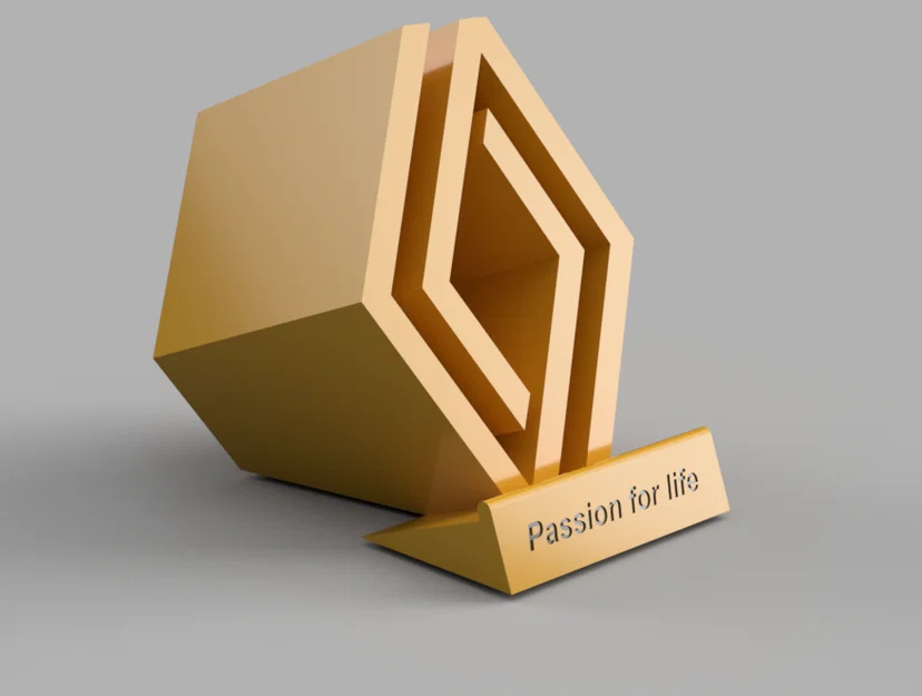 Giá đỡ điện thoại để bàn logo Renault (Passion for life) độc đáo - Image 1