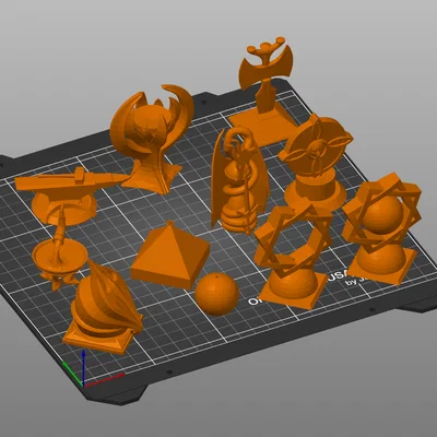 Bộ mô hình điện thờ Skyrim (Skyrim Shrines) in 3D trang trí bàn