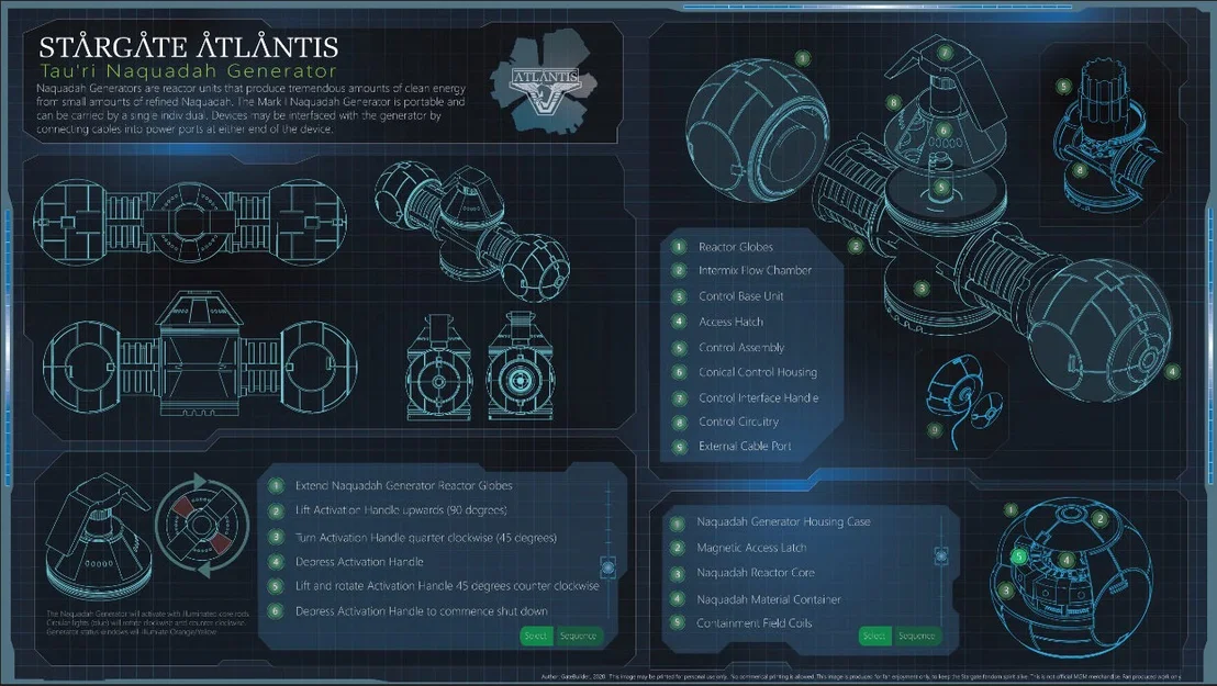 Prop Máy Phát Naquadah Stargate - Image 19