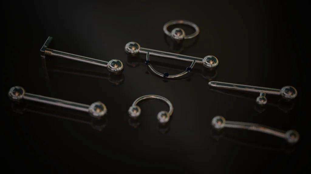 Mô hình 3D Khuyên xỏ Barbell Piercings cho thiết kế chuyên… 1