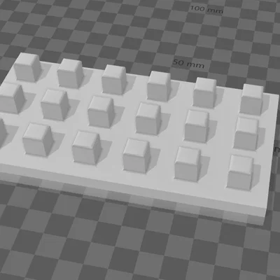 Khay đựng đầu tuýp 18 vị trí 3/8 inch in 3D