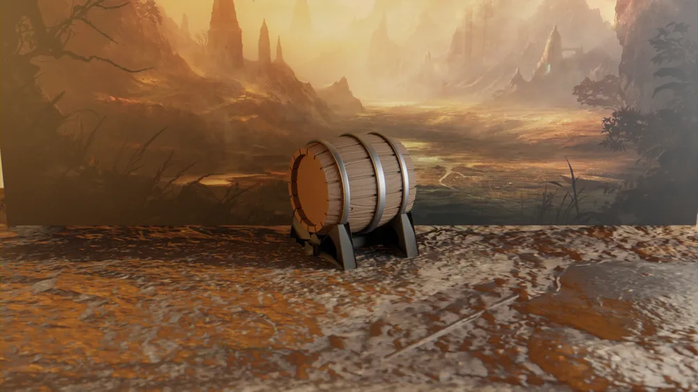 Thùng Gỗ Kèm Bệ Dùng Cho Wargaming / RPG - Image 1