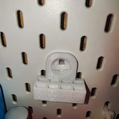 Giá đỡ nhíp cho pegboard Ikea Skadis (Low-Profile T-Clip Mount)