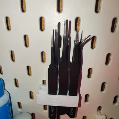 Giá đỡ nhíp cho pegboard Ikea Skadis (Low-Profile T-Clip Mount)