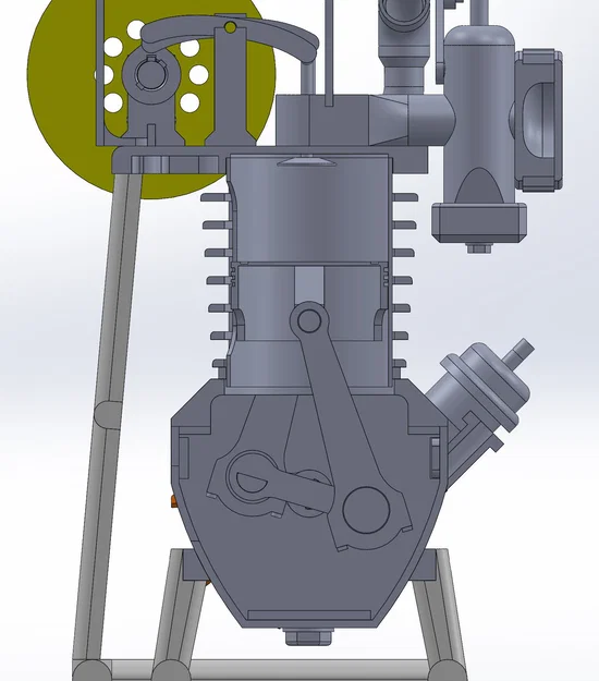 Động cơ xăng 2 xi-lanh dạng mô hình giảng dạy (Didactic twin-cylinder engine) - Image 4