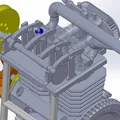 Động cơ xăng 2 xi-lanh dạng mô hình giảng dạy (Didactic twin-cylinder engine) - Thumbnail 5