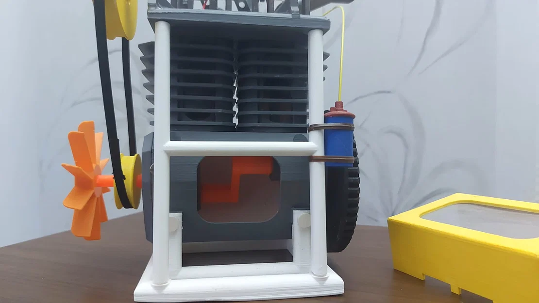 Động cơ xăng 2 xi-lanh dạng mô hình giảng dạy (Didactic twin-cylinder engine) - Image 8