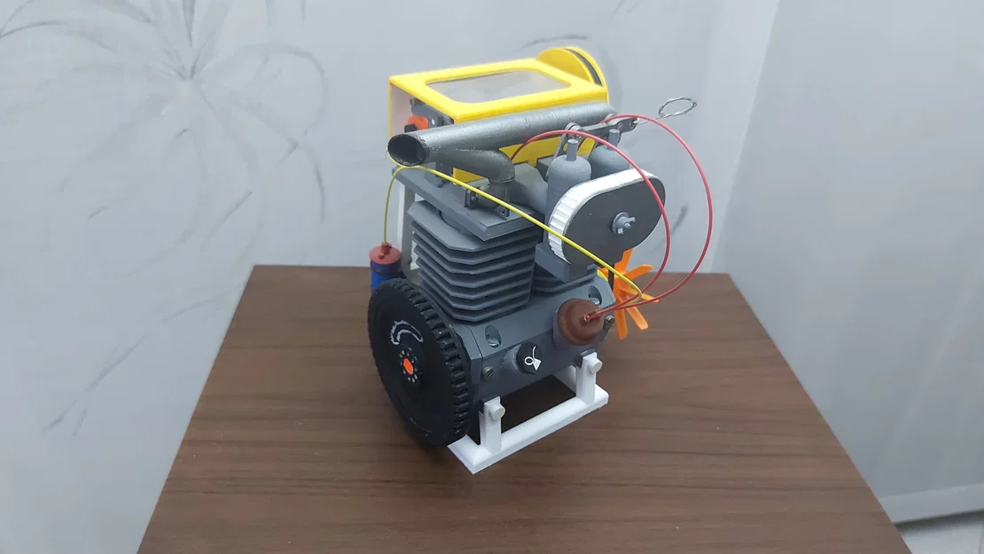 Động cơ xăng 2 xi-lanh dạng mô hình giảng dạy (Didactic twin-cylinder engine) - Image 9