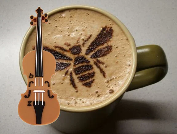 Khuôn tạo hình bọt cà phê hình chú ong in 3D độc đáo - Image 1