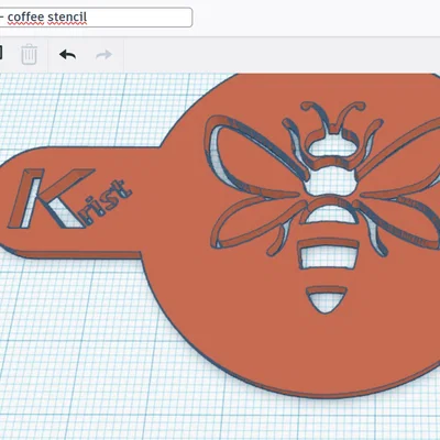 Khuôn tạo hình bọt cà phê hình chú ong in 3D độc đáo