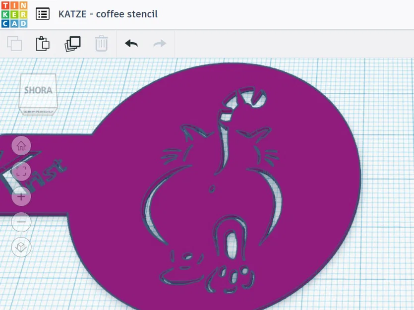 Khuôn tạo hình cà phê hình chú mèo dễ thương (KATZE coffee stencil) - Image 3