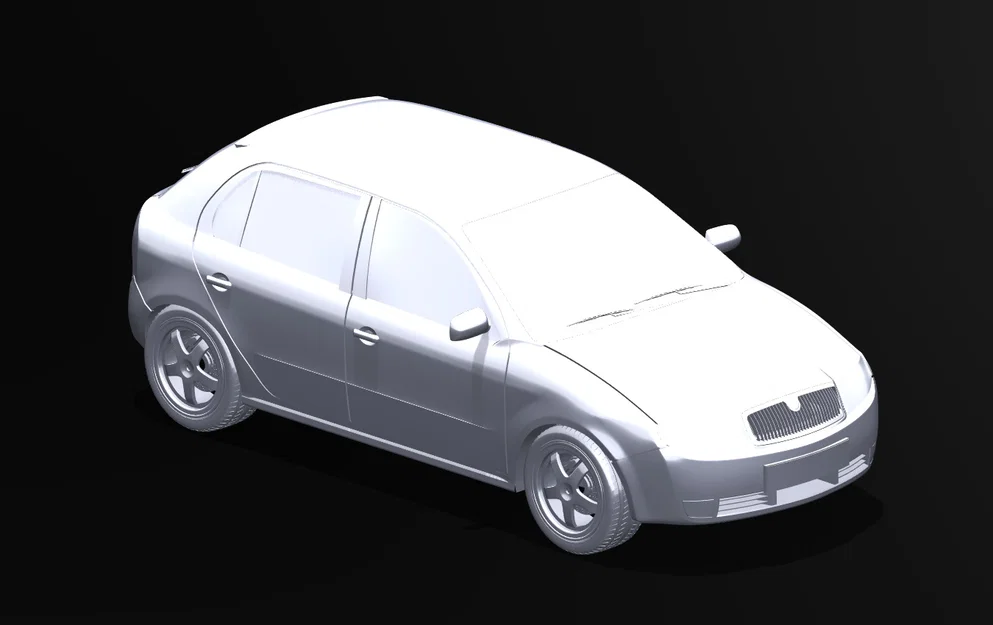 Mô hình 3D xe Skoda Fabia I - File in chi tiết chất lượng cao - Image 1