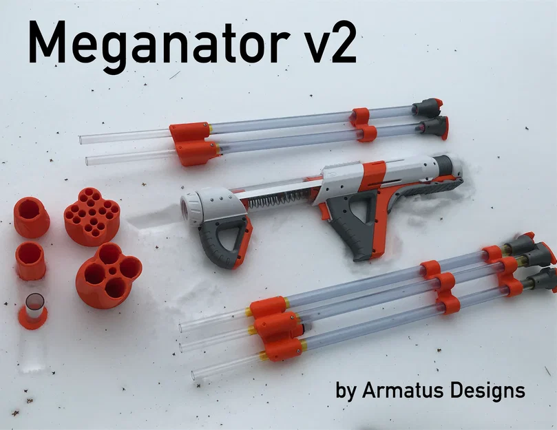 Mô hình súng Nerf Meganator v2 - Thiết kế DIY cực chất cho game thủ - Image 1