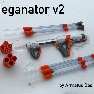 Mô hình súng Nerf Meganator v2 - Thiết kế DIY cực chất cho game thủ