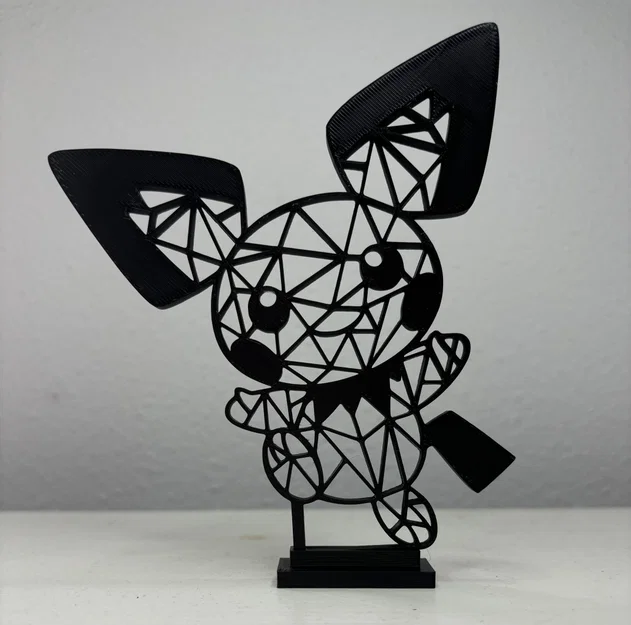 Mô hình trang trí Pichu phong cách hình học (Geometric Pokémon) - Image 1