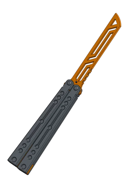 Bản Replica Winter Nautilus Balisong - Image 3