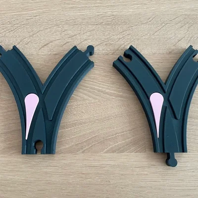 Ray chuyển hướng Lillabo (Switch) - Phụ kiện đường ray tàu hỏa 3D