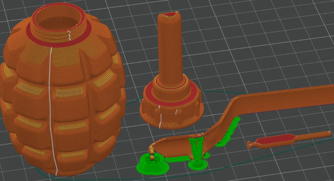Mô hình quả lựu đạn Granate F1: File in 3D đẹp và dễ thực hiện - Image 3