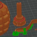 Mô hình quả lựu đạn Granate F1: File in 3D đẹp và dễ thực hiện - Thumbnail 3