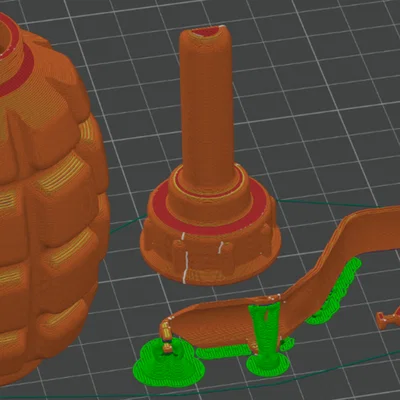 Mô hình quả lựu đạn Granate F1: File in 3D đẹp và dễ thực hiện
