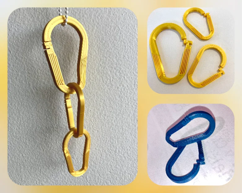 Karabina/Carabiner print-in-place - nhiều kích cỡ - Image 1