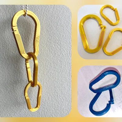 Karabina/Carabiner print-in-place - nhiều kích cỡ