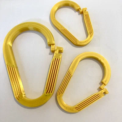 Karabina/Carabiner print-in-place - nhiều kích cỡ