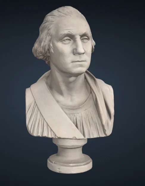 Mô hình 3D tượng bán thân George Washington (Smithsonian Archive) - Image 1