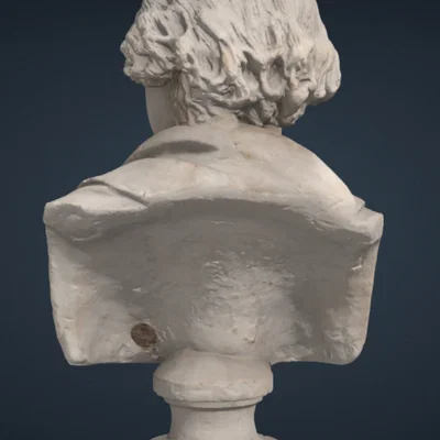 Mô hình 3D tượng bán thân George Washington (Smithsonian Archive)