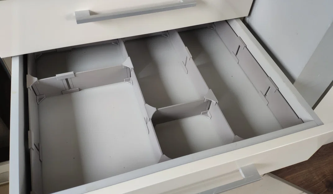 Bộ vách ngăn chia ngăn kéo thông minh - Giải pháp lưu trữ 3D - Image 1