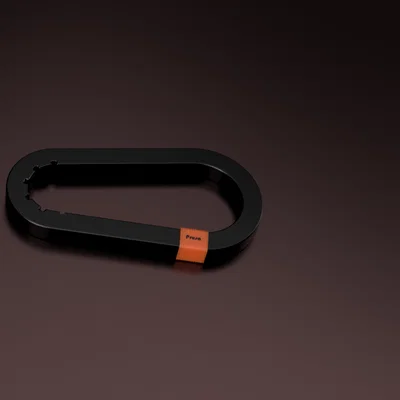 Mẫu móc khóa carabiner 2 phần in 3D tiện dụng