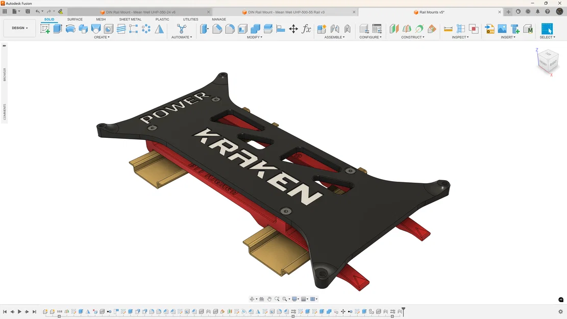 BigTreeTech KRAKEN DIN Rail Mount - Image 2