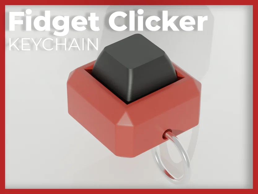 Móc khóa Fidget Clicker cho bàn phím cơ - Đồ chơi xả stress 3D - Image 1