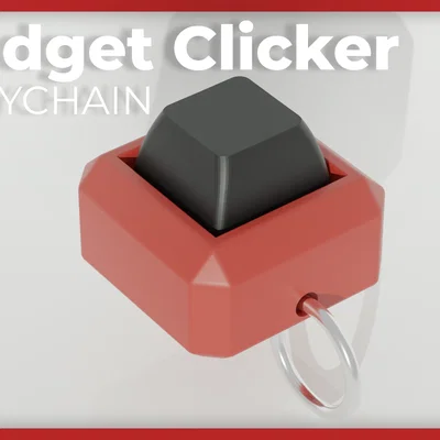 Móc khóa Fidget Clicker cho bàn phím cơ - Đồ chơi xả stress 3D