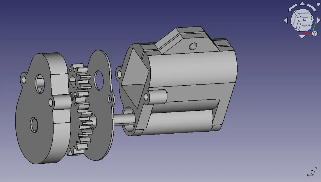 Motor treo theo trục Gauge 1 dùng N20 motor - Image 1